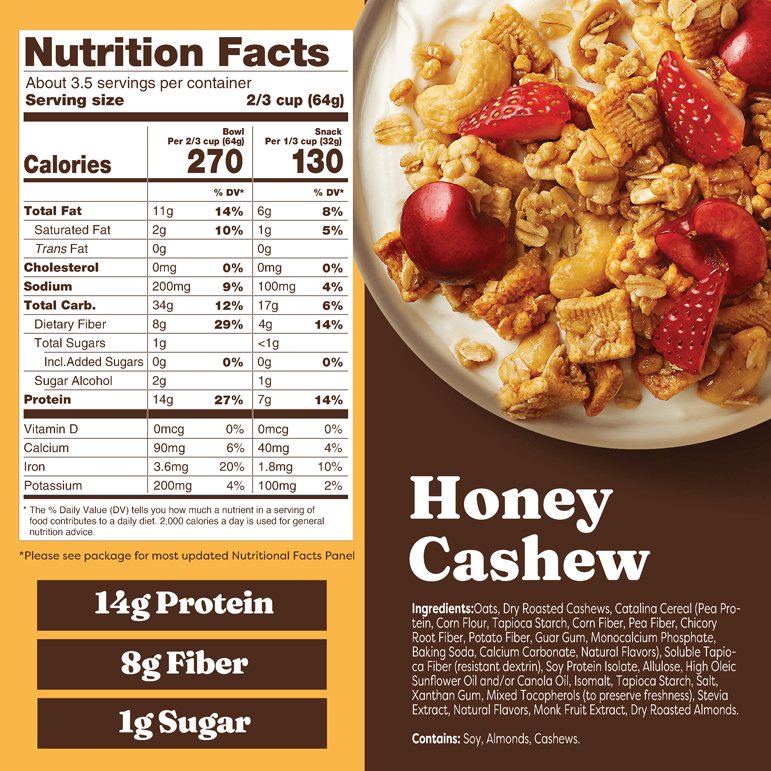 Honey Cashew Granola - Fresh Ready