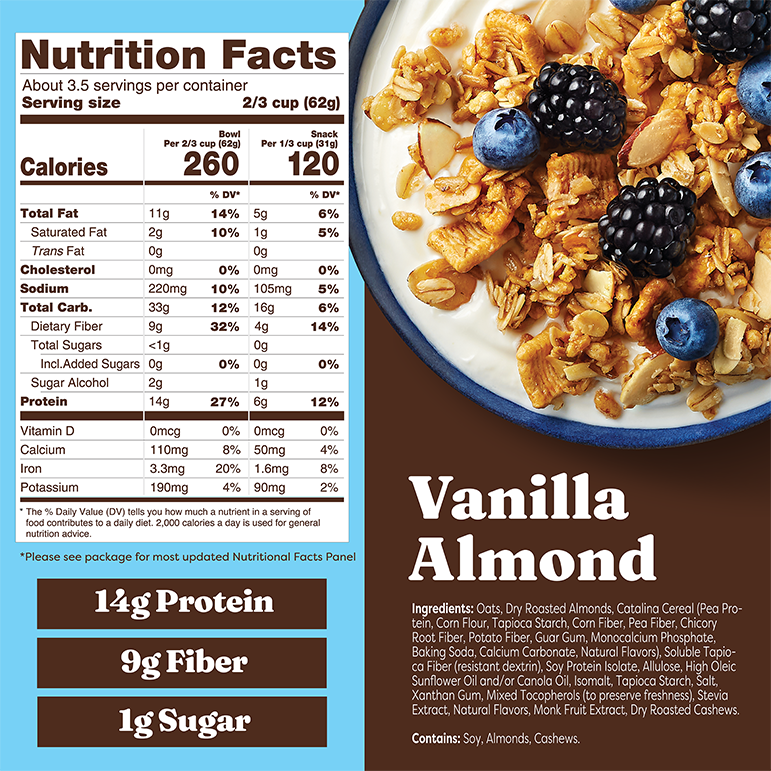 Vanilla Almond Granola - Clean Style