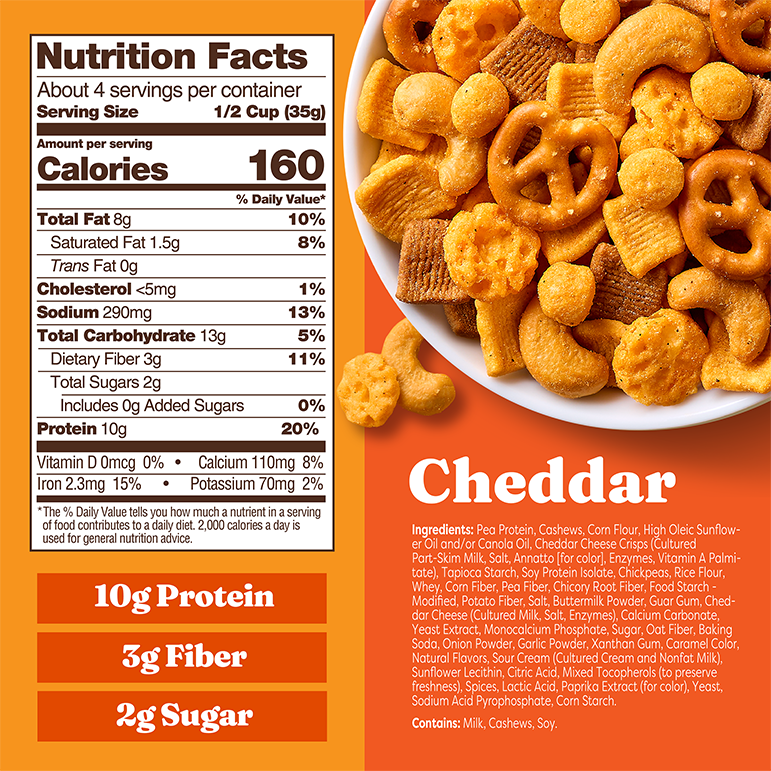 Cheddar Snack Mix - Active Ready