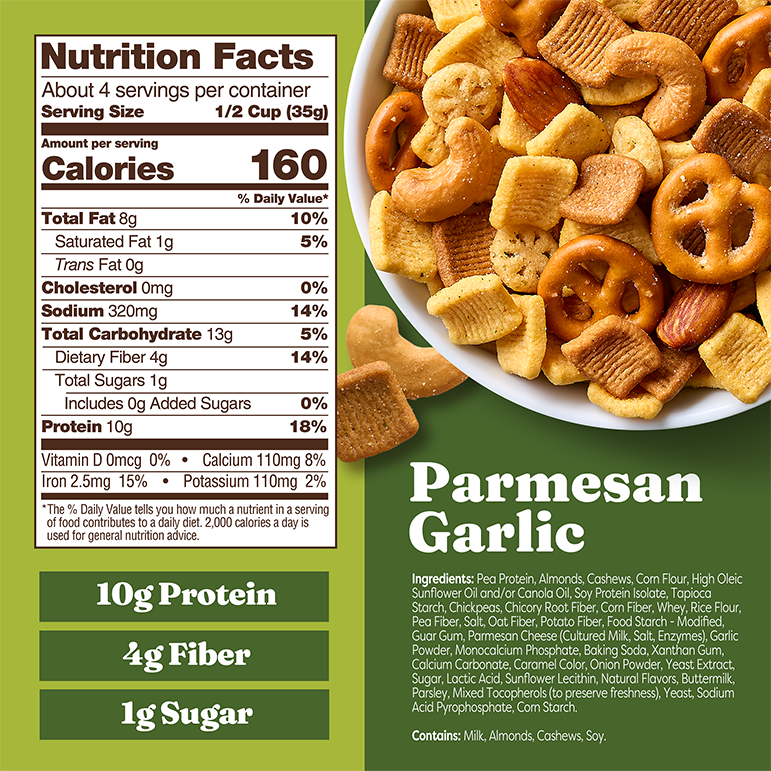 Parmesan Garlic Snack Mix - Premium Choice