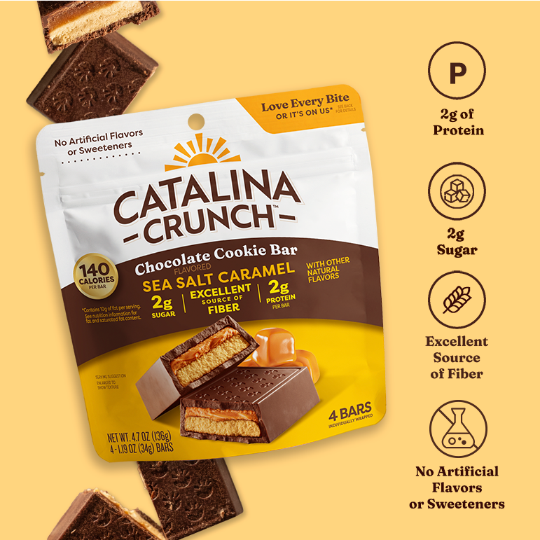 Sea Salt Caramel Chocolate Cookie Bars - Premium Choice