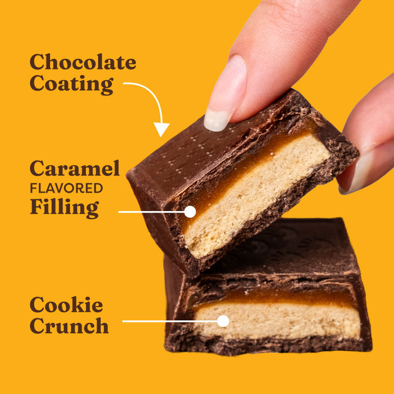 Sea Salt Caramel Chocolate Cookie Bars - Premium Choice