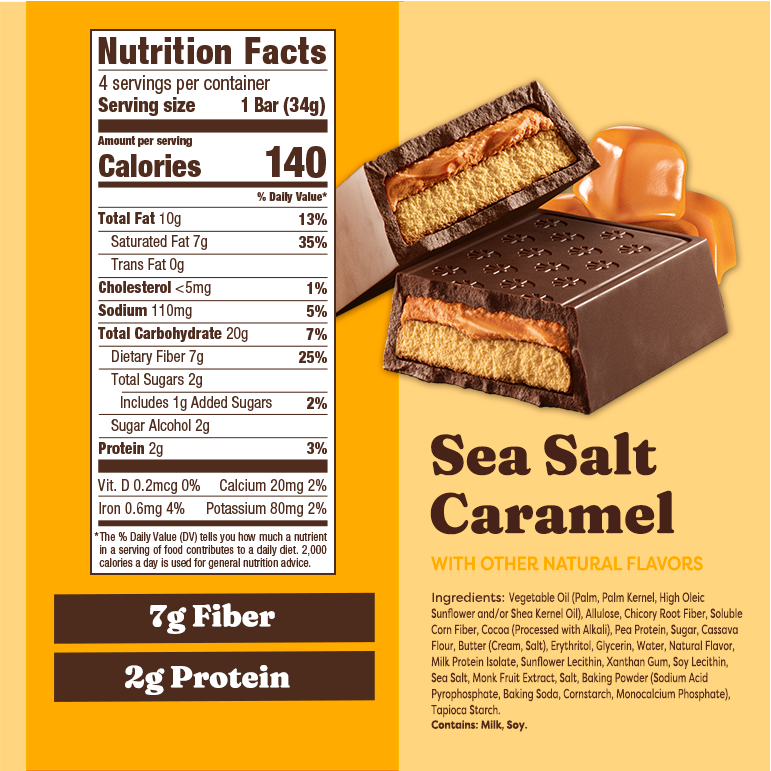 Sea Salt Caramel Chocolate Cookie Bars - Premium Choice