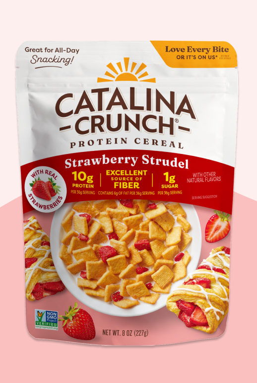 Strawberry Strudel with Strawberries Cereal - Clean Style